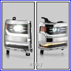 2016-2018 Chevy Silverado 1500 Chrome DRL LED Projector Headlight Passenger