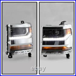 2016-2019 Chevy Silverado 1500 HID/Xenon LED DRL Projector Headlight Driver Side