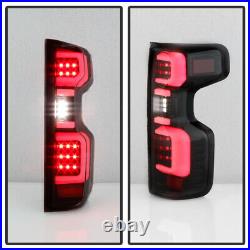 2019-2023 Chevy Silverado 1500 LED Model Black Full LED Tail Lights Lamps Pair