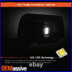 2019-2024 Chevy Silverado 1500 LED Towing Mirror Power Glass Heated BSM Smoke