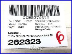2020-2022 Chevy Silverado 2500 Turn Signal Clock Spring Combo Switch 13589991 Oe