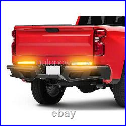 2X 10 Sealed Truck Trailer Light Bar LED Turn Signal Tail Light Strip Amber