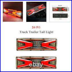 2x 24V LED Truck Trailer Tail Light Trailer Brake Turn Signal Indicator Lamp Set