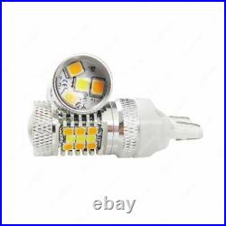 2x 3157 Switchback LED Front Turn Signal Light Bulbs for Dodge Jeep Chrysler