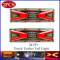 2x LED Truck Tail Light Brake Running Turn Signal Reverse Indicator Lamp Part