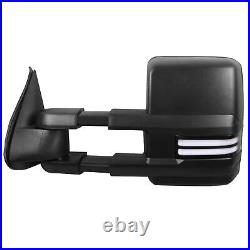 2x Tow Mirrors For 2003-2006 Sierra Yukon Silverado Power Heated with Turn Signal