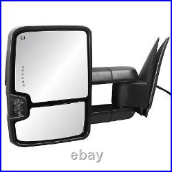 2x Tow Mirrors For 99-02 Chevy Silverado GMC Sierra Power Heated with Turn Signal