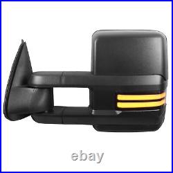 2x Tow Mirrors For 99-02 Chevy Silverado GMC Sierra Power Heated with Turn Signal