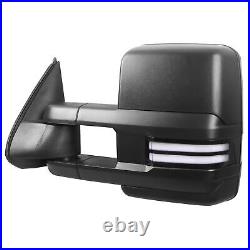 2x Tow Mirrors For 99-02 Chevy Silverado GMC Sierra Power Heated with Turn Signal