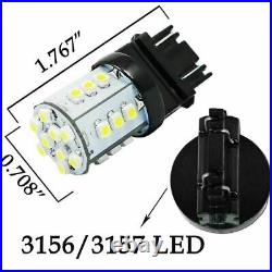 3156 3157 24-SMD Amber LED Bulbs For Front Rear Turn Signal Light 4057 3457 3357