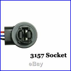 3157 4157 Wiring Harness Connector Socket For Brake Turn Signal Light LED Blubs