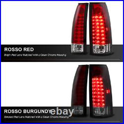 360 Degree SMD Reverse 88-98 Chevy GMC C/K 1500 CHERRY RED L. E. D Tail Lamps