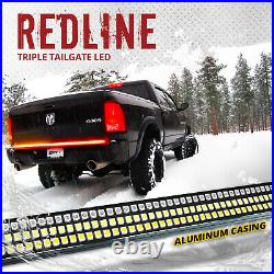48/60 TRIPLE LED Tailgate Bar Sequential Turn Signal Reverse Back Up Brake Light