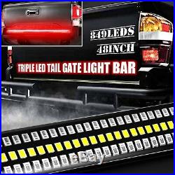 48 LED Tailgate Light Bar Reverse Turn Signal Tail Emergency Light for Truck, 1x