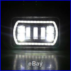 4x6 Inch Super Bright Square Led Headlight DRL Turn Signal Sealed High/Low Beam