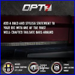 60 TRIPLE LED Tailgate Bar Sequential Turn Signal Amber Pickup Rear Brake Light