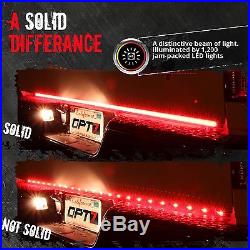 60 TRIPLE LED Tailgate Bar Sequential Turn Signal Truck Backup Brake Light Glow