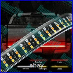 60 Tailgate Light Bar Triple LED Lights Amber Turn Signal Red Brake/Run Reverse