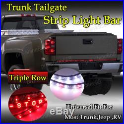 60 Triple Row LED Strip Truck Tailgate Reverse Brake Tail Turn Signal light Bar