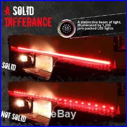 60inch TRIPLE LED Tailgate Light Bar Sequential Turn Signal RED Brake Rear Light