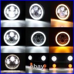 7 LED Headlight 4.5 Passing Lights Bar For Yamaha Road Star Silverado XV1600