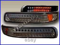 99 00 01 02 Chevy Silverado Smoke LED Bumper Lights