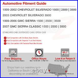 99-02 Chevy Silverado 2500 3500 HD SMOKE BLACK LED Tail Lamp License Plate Light