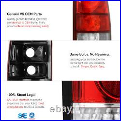 99-06 GMC Sierra 1500 2500 3500 Brake Tail Lamp LED License Plate Light Assembly