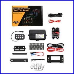 AUXBEAM 8 Gang Switch Panel RGB LED Light Bar Electronic System Marine ATV UTV