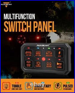 AUXBEAM RA80 XL RGB 8 Gang Switch Panel Circuit For Can Am Maverick X3 MAX / R