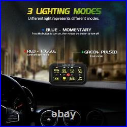 AUXBEAM RGB 8 Gang Auxiliary Toggle Switch Panel for Offroad Truck UTV SUV Light