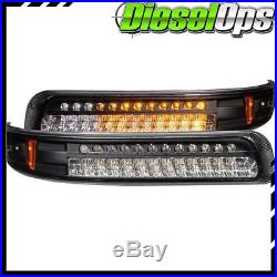Anzo USA LED Parking Lights Black/Amber Reflector for GM Silverado/Tahoe 99-06