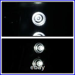 Black 2003-2006 Chevy Silverado Suburban (Range Rover Style) 2in1 LED Headlights