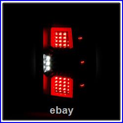 Black Full LED Tail Lights Brake Lamps For 2007-2013 Silverado 1500 2500 3500 HD