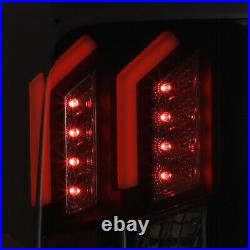 Black Smoke LED Tail Lights For 2014 2018 Chevy Silverado 1500 2500HD 3500HD