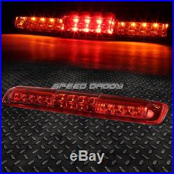 Black Smoke Led Bar Tail+red 3rd Brake&cargo Light For 03-07 Silverado/sierra
