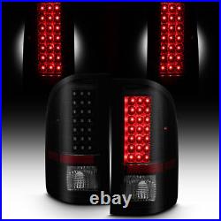 Blk Smoked 2007-2013 Chevy Silverado 1500/07-14 2500 3500 LED Tail Lights Lamps