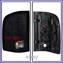 Blk Smoked 2007-2013 Chevy Silverado 1500/07-14 2500 3500 LED Tail Lights Lamps