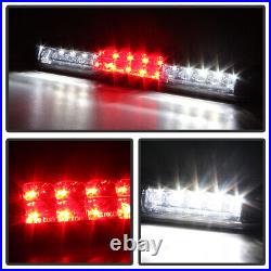 Bright Red 2003-2006 Chevy Silverado LED Tube Tail Lights+LED 3rd Brake Lamp