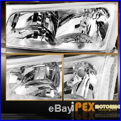 CHROME 2003-2006 Chevy Silverado 1500 2500 3500 Head Light+Bumper Signal Lamp