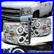 Chevy_07_14_Silverado_LED_Halo_Clear_Projector_Headlights_Head_Lamps_Left_Right_01_ukw