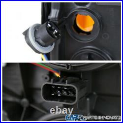 Chevy 14-15 Silverado 1500 Pickup Black Headlights Head Lights Lamps Left+Right