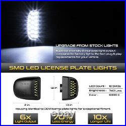 Chevy Silverado GMC Sierra Chrome Tail Lamp LED License Plate Tag Light Assembly