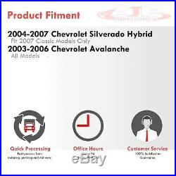 Chrome Clear LED DRL Smoke Bumper Head Lights Lamp LH+RH For 2003-2007 Silverado