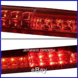 Chrome Red Full Led Tail+3rd Brake&cargo Light For 03-07 Silverado/gmc Sierra
