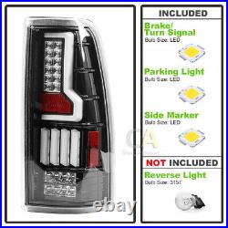 Clear For 99-06 Chevy Silverado 99-02 GMC Sierra LED Tail Lights Turn Signal
