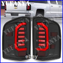 DRL LED Tail Turn Signal Lights For Silverado 07-13 1500 2500HD Rear Brake L+R