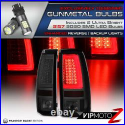 Extreme Bright LED BackUp Bulb! SMOKE Neon Tube Tail Light 03-06 Chevy Silverado