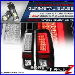 Extreme Bright LED Bulb NEON TUBE Black Tail Light 03-06 Chevy Silverado 1500