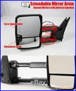 FOR 03-06 SILVERADO POWER/HEATED TOWING SIDE MIRRORS with CLEAR LENS TURN SIGNAL